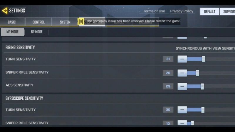 gameloop cod mobile settings