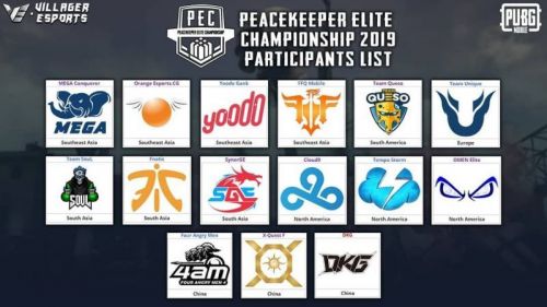 Pec 2019 Peacekeeper Elite Championship 2019 Day 1 Schedule Announced