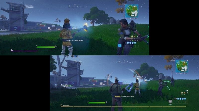 how to split screen on fortnite xbox