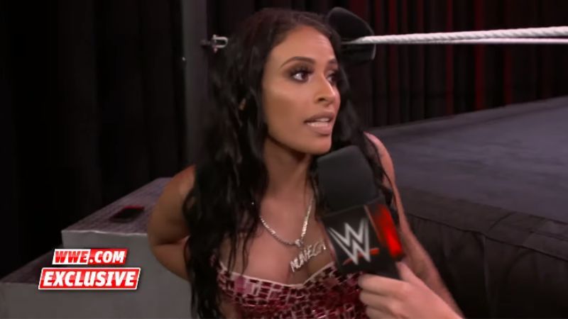 Zelina Vega threatens interviewer after WWE RAW goes off the air