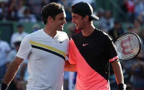 Thanassi Kokinakkis beats Federer in the second round at 2018 Cincinnati.
