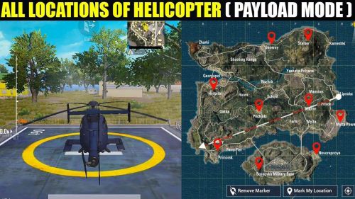 Pubg Payload Mode Where To Find A Helicopter On The Erangel Map