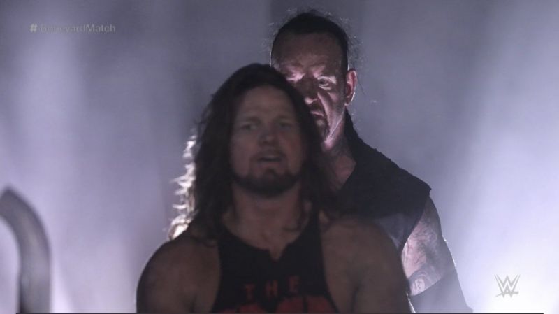 Twitter reacts to The Undertaker facing AJ Styles in a Boneyard Match ...