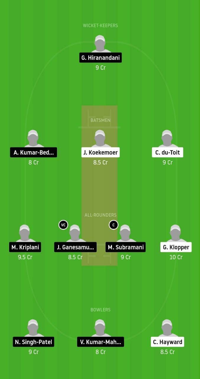 TDR v TCI Dream11 Tips