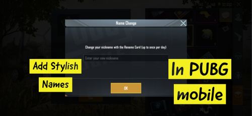 Stylish Names For Pubg Mobile