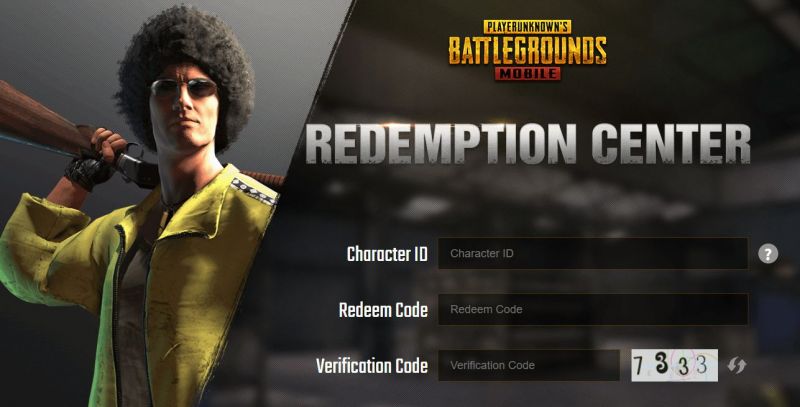 PUBG Mobile Redemption Page