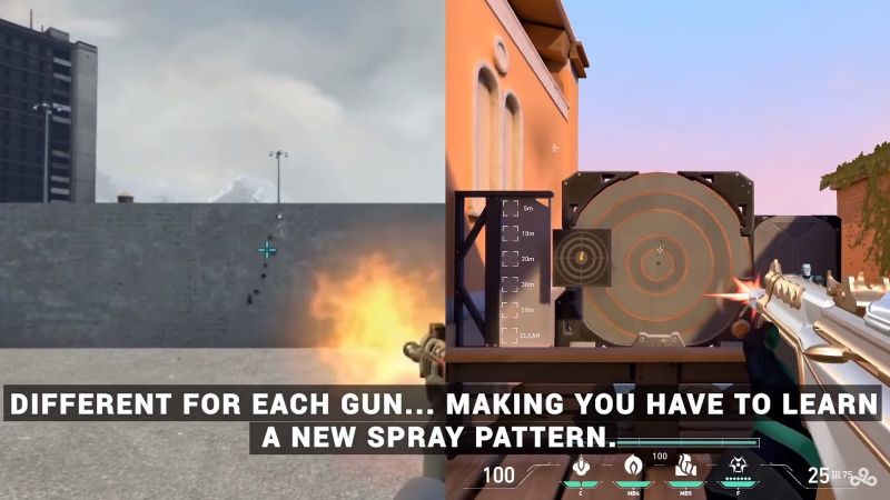Valorant vs CS: GO: Gun and Gun Mechanics comparison