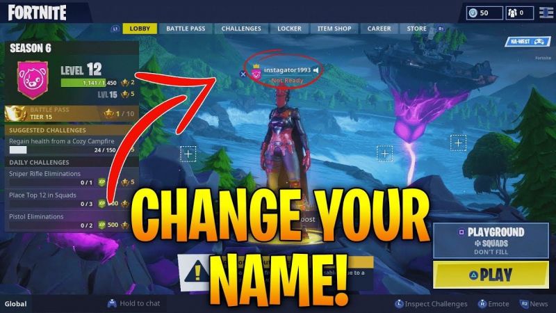 How to change your username in Fortnite