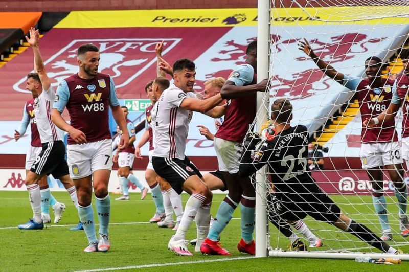 Sheffield United were denied a goal against Aston Villa due to goal-line technology