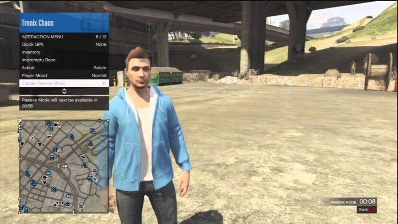 how to turn off passive mode in gta 5 pc