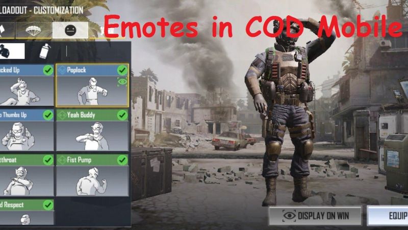 Emotes in Call of Duty Mobile (Picture Source: XC一KIN