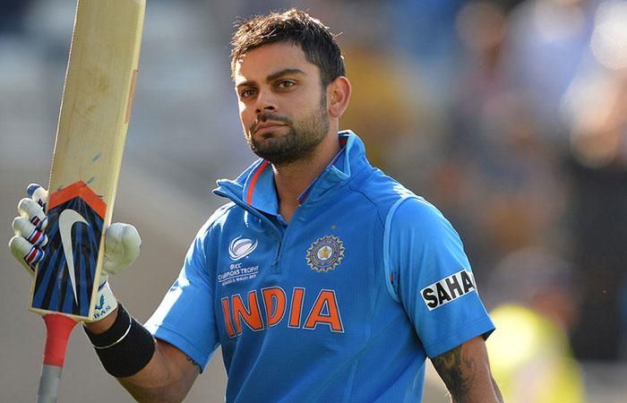Virat Kohli flaunted the Nike swoosh on his bat in the early part of his career