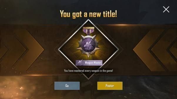 Weapon Master title in PUBG Mobile