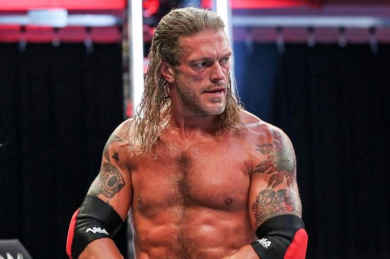 Edge was inured again during the tapings of his Backlash match