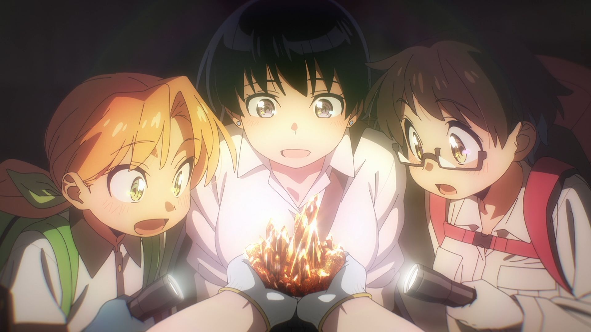 Ruri, Nagi, and Imari as seen in Ruri Rocks anime (Image via Studio Bind)