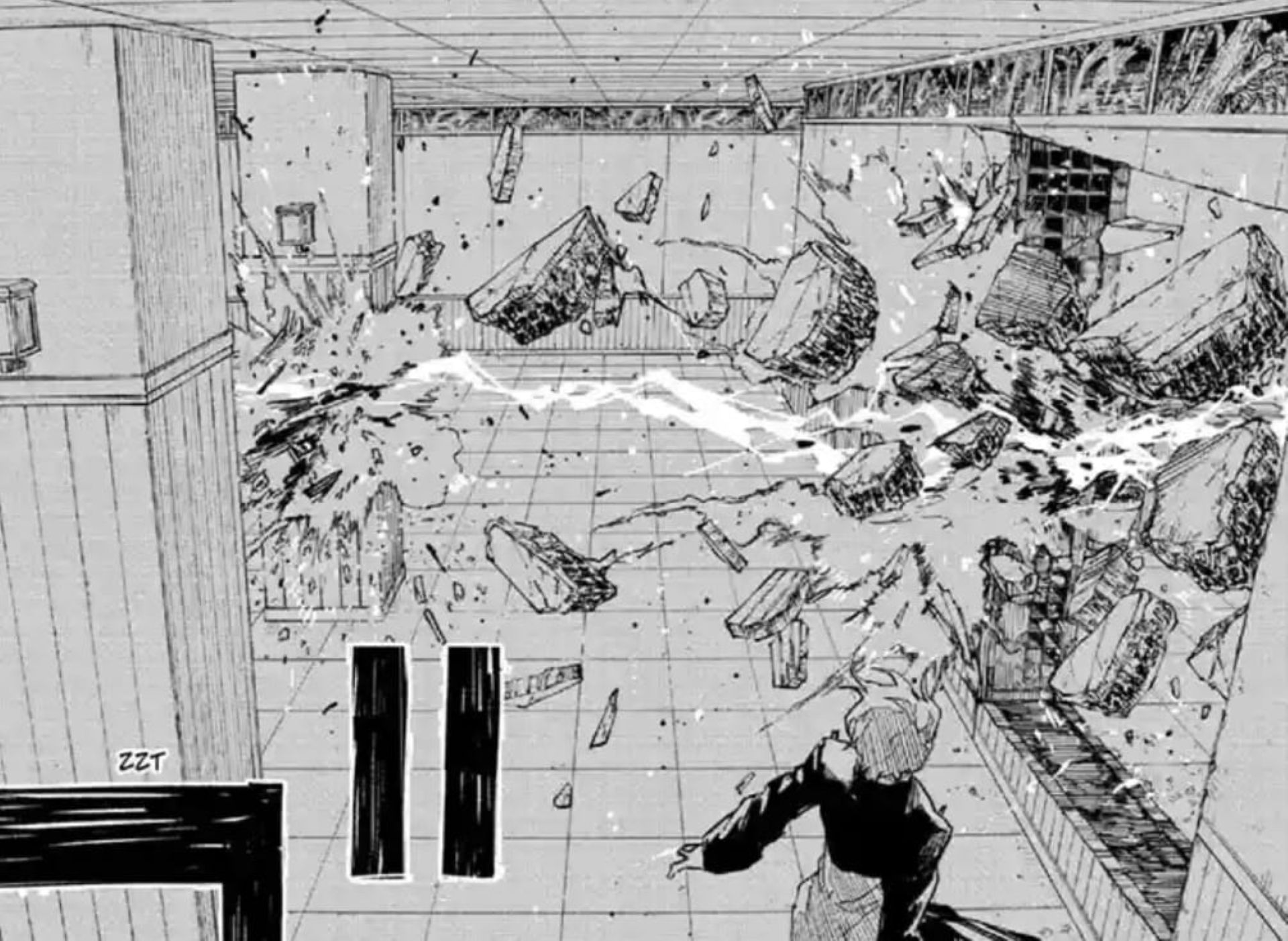 Natsuki's Lightning Menace (Image via Shueisha)
