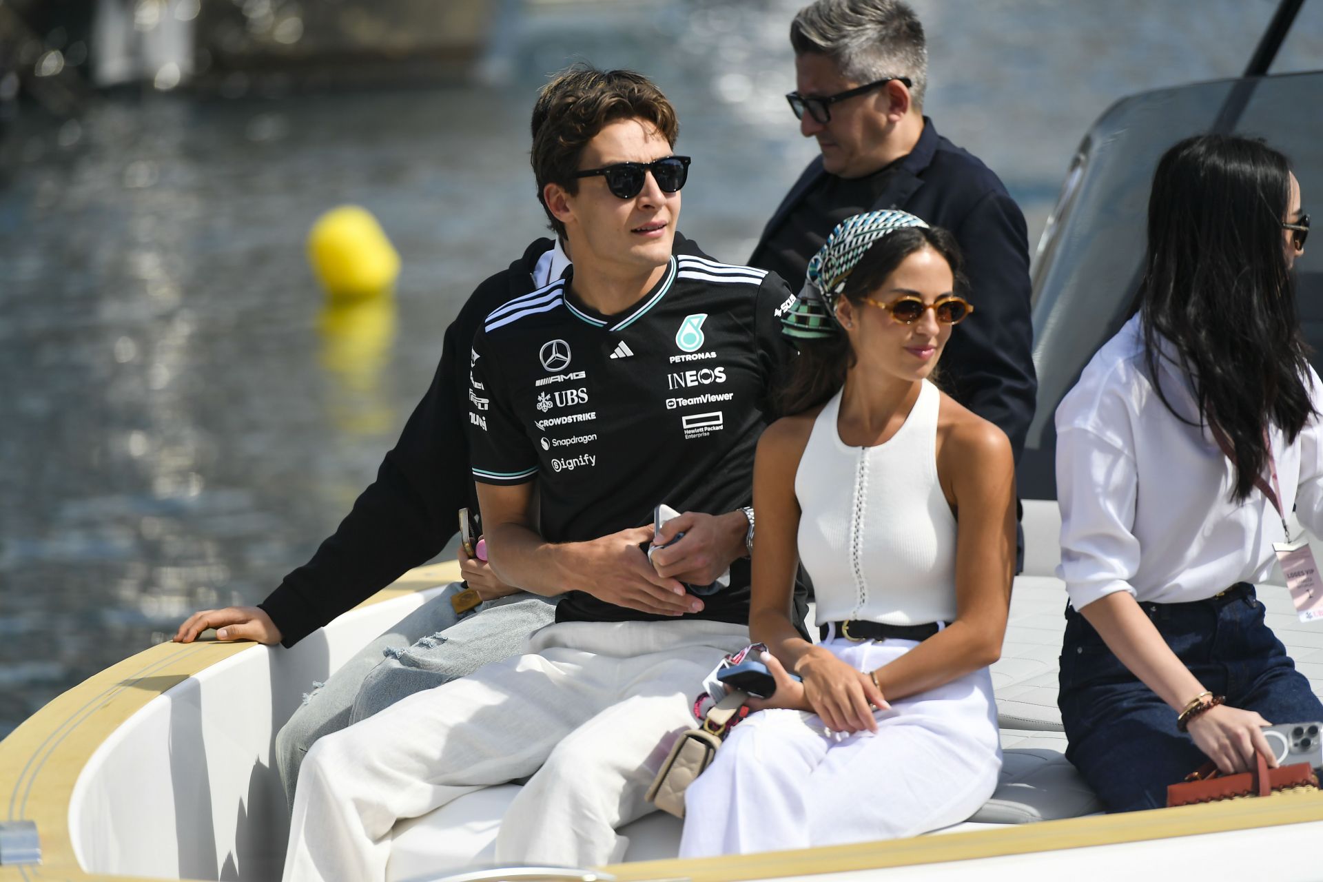 George Russell’s girlfriend shares heartwarming snaps as the couple enjoys the F1 mid-season break with family thumbnail