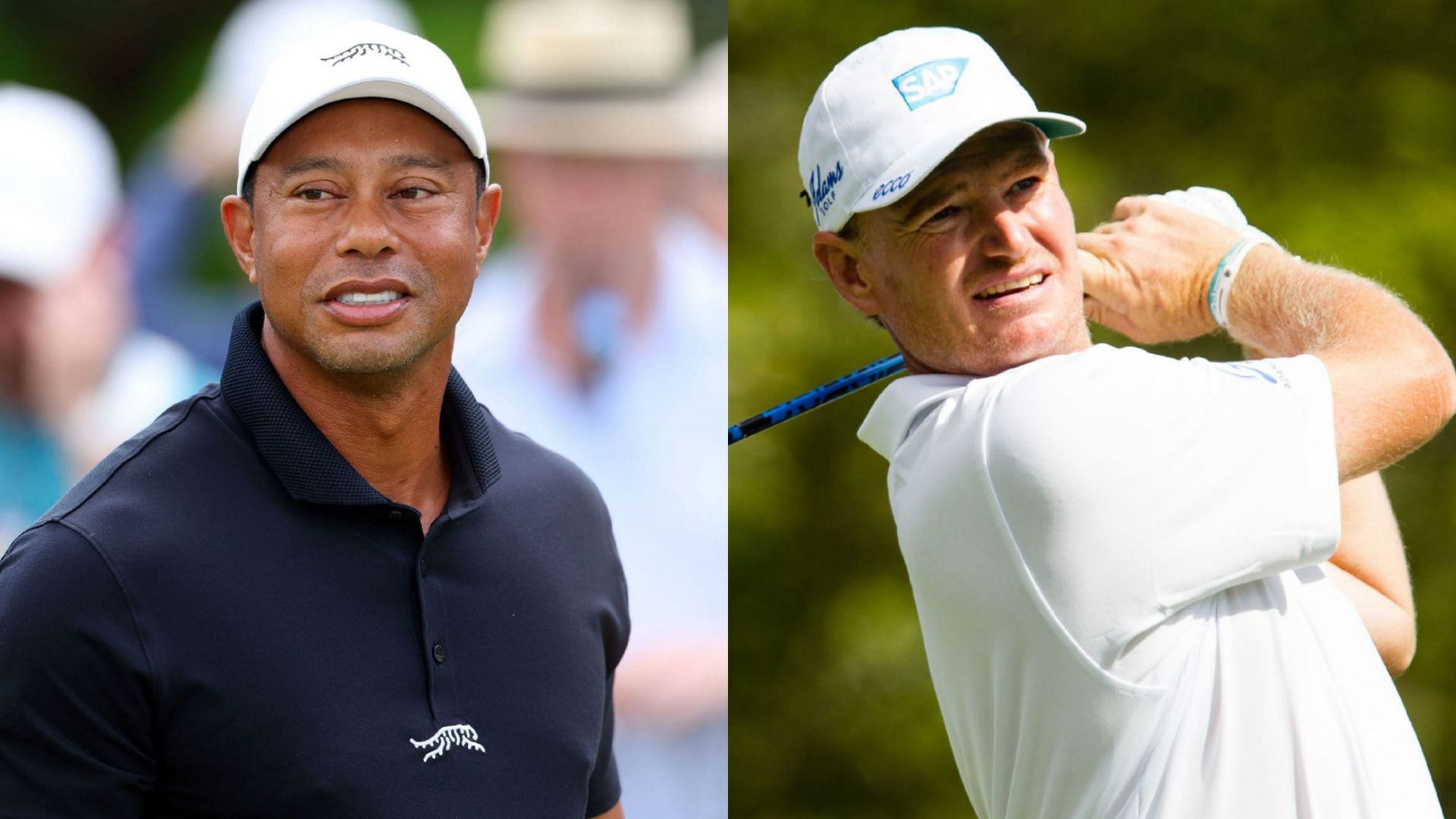 "Tiger Woods can get his a** back in shape" - Ernie Els urges 15x Major winner to play on Champions Tour 