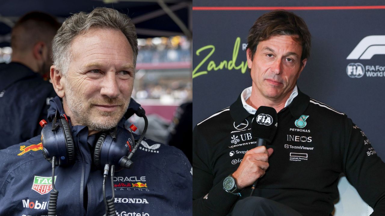 "What in the wattpad is this?": Fans react to Mercedes' Toto Wolff revealing Christian Horner's text after he was fired from Red Bull