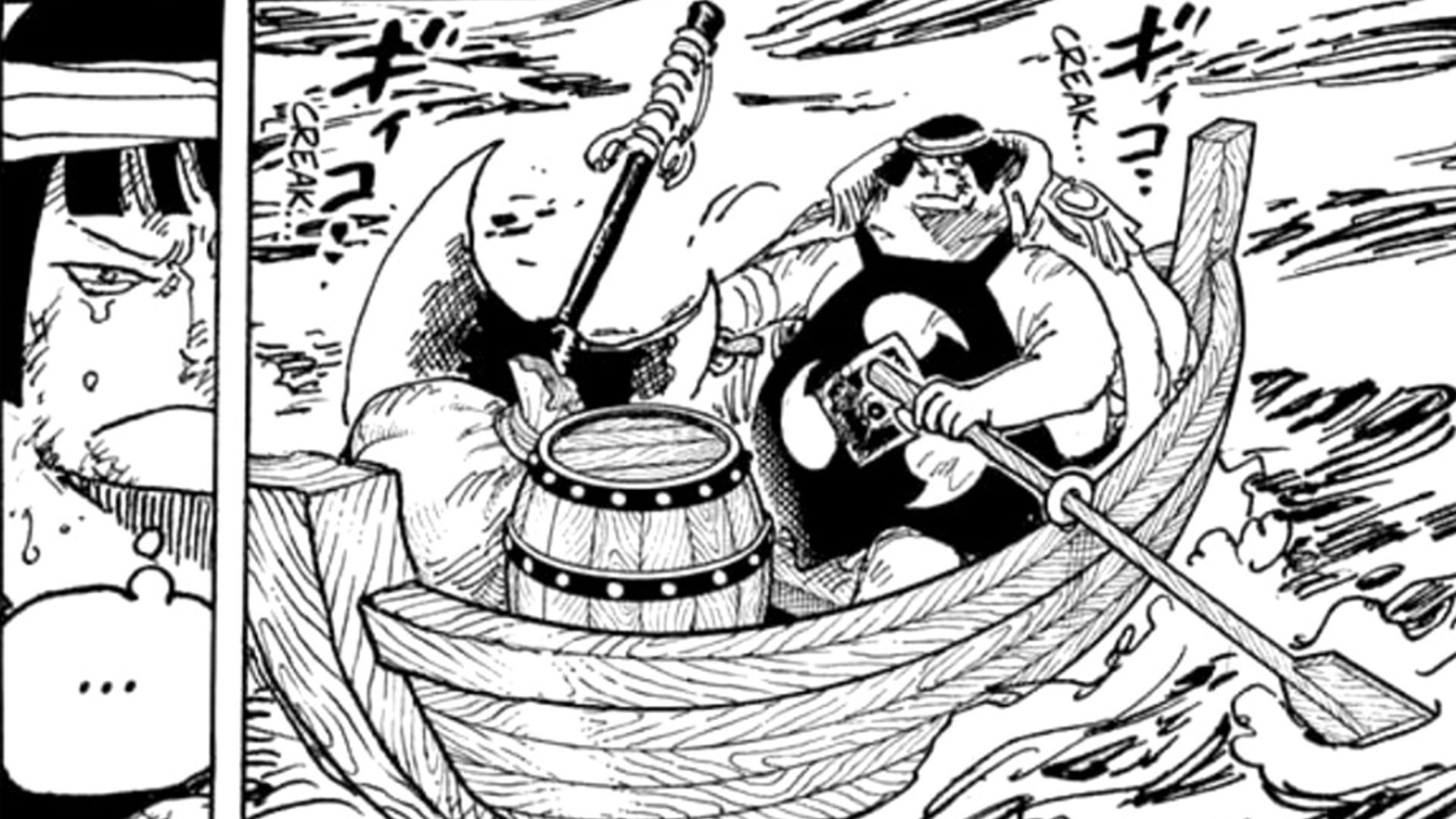 Sentomaru's latest appearance in the One Piece manga (Image via Shueisha)