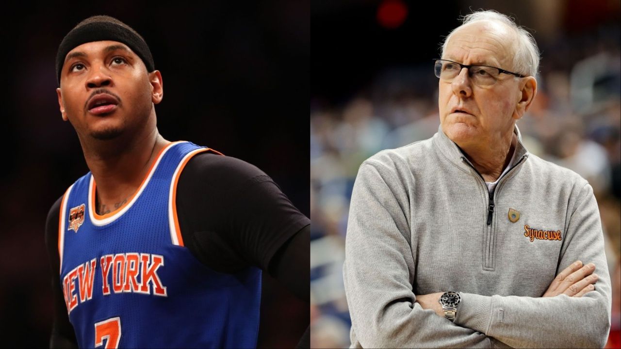 "He made the team better": Jim Boeheim makes feelings clear on Carmelo Anthony getting critiqued by George Karl, Phil Jackson (Exclusive)