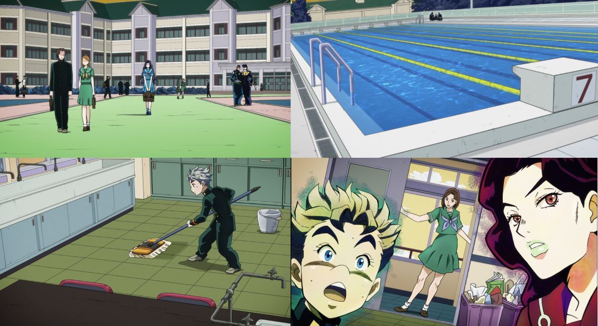Josuke’s anime school (Image via David Production)