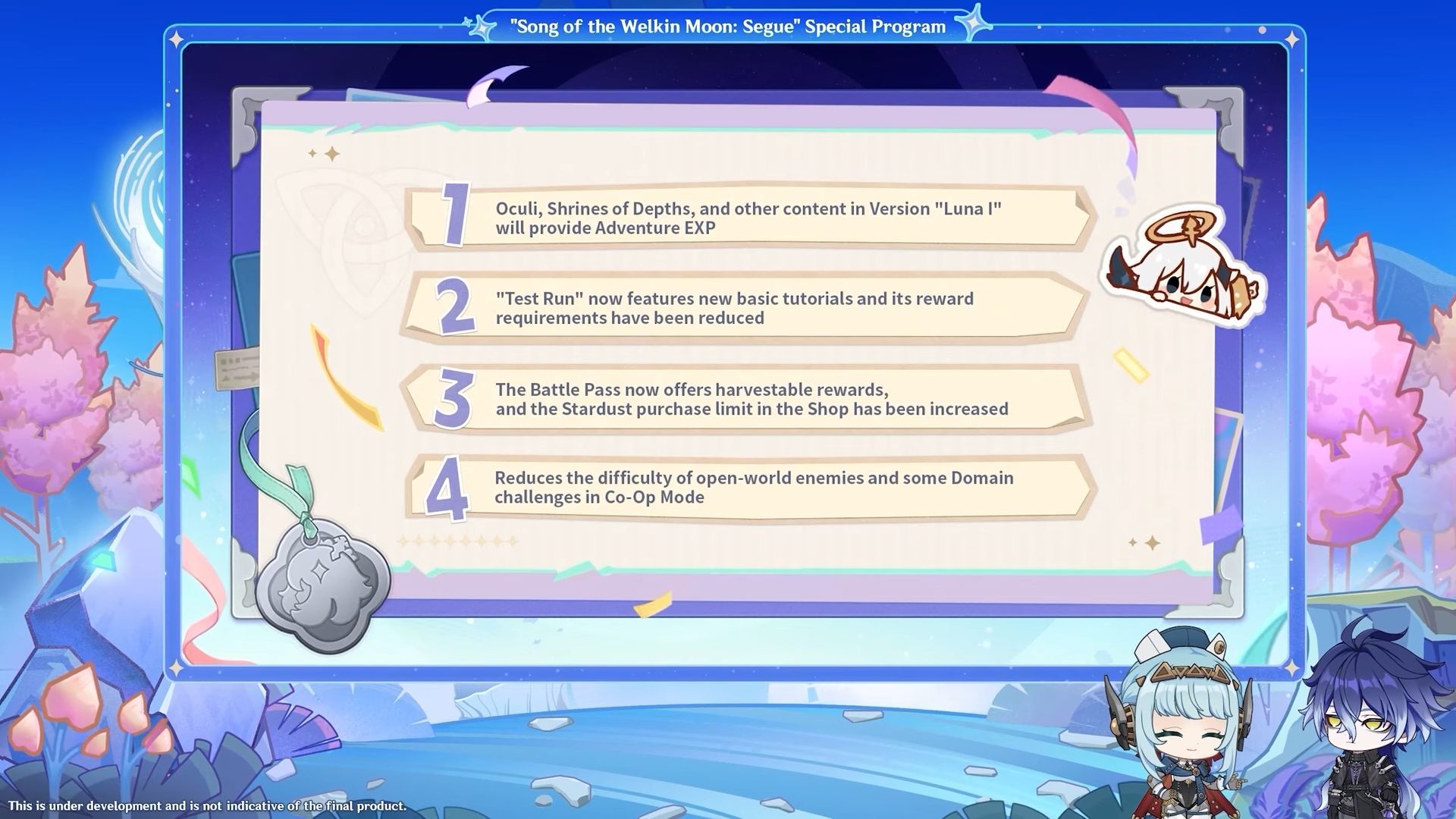 All QoL changes in Genshin Impact version Luna I