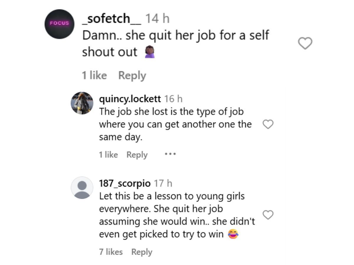 Netizens discuss the woman quitting her job. (Photo: Instagram/@livebitez)