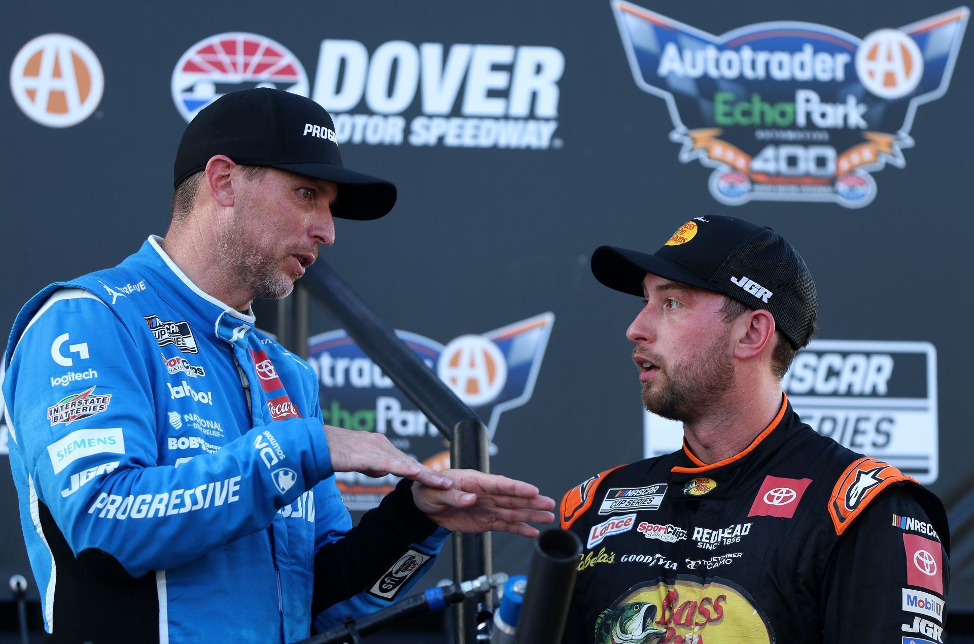 Chase Briscoe's historic sweep bid falls just short as JGR teammate Denny Hamlin takes Southern 500 pole