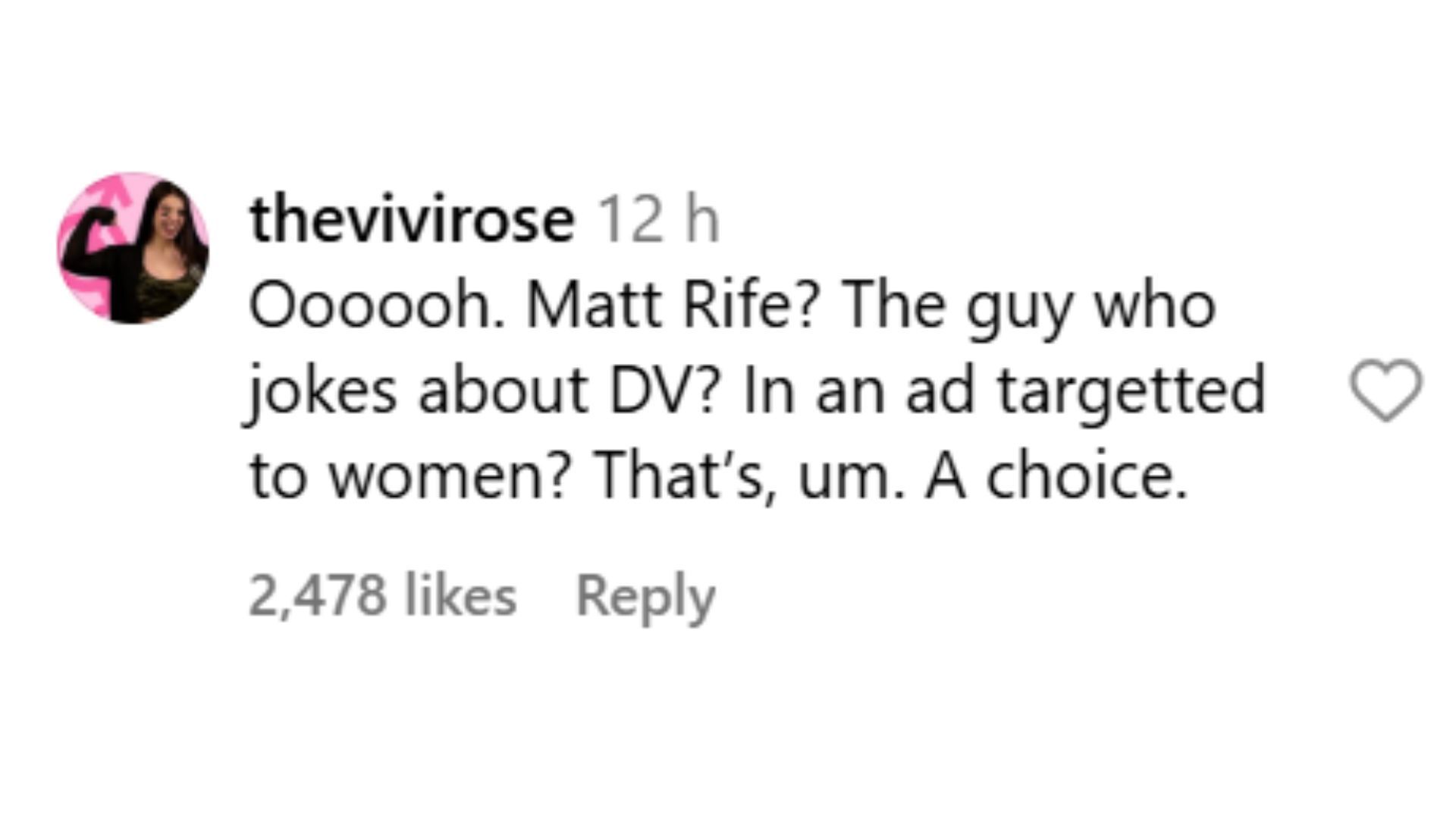 A netizen talks about Matt Rife's new ad. (Photo: Instagram/@elfcosmetics)