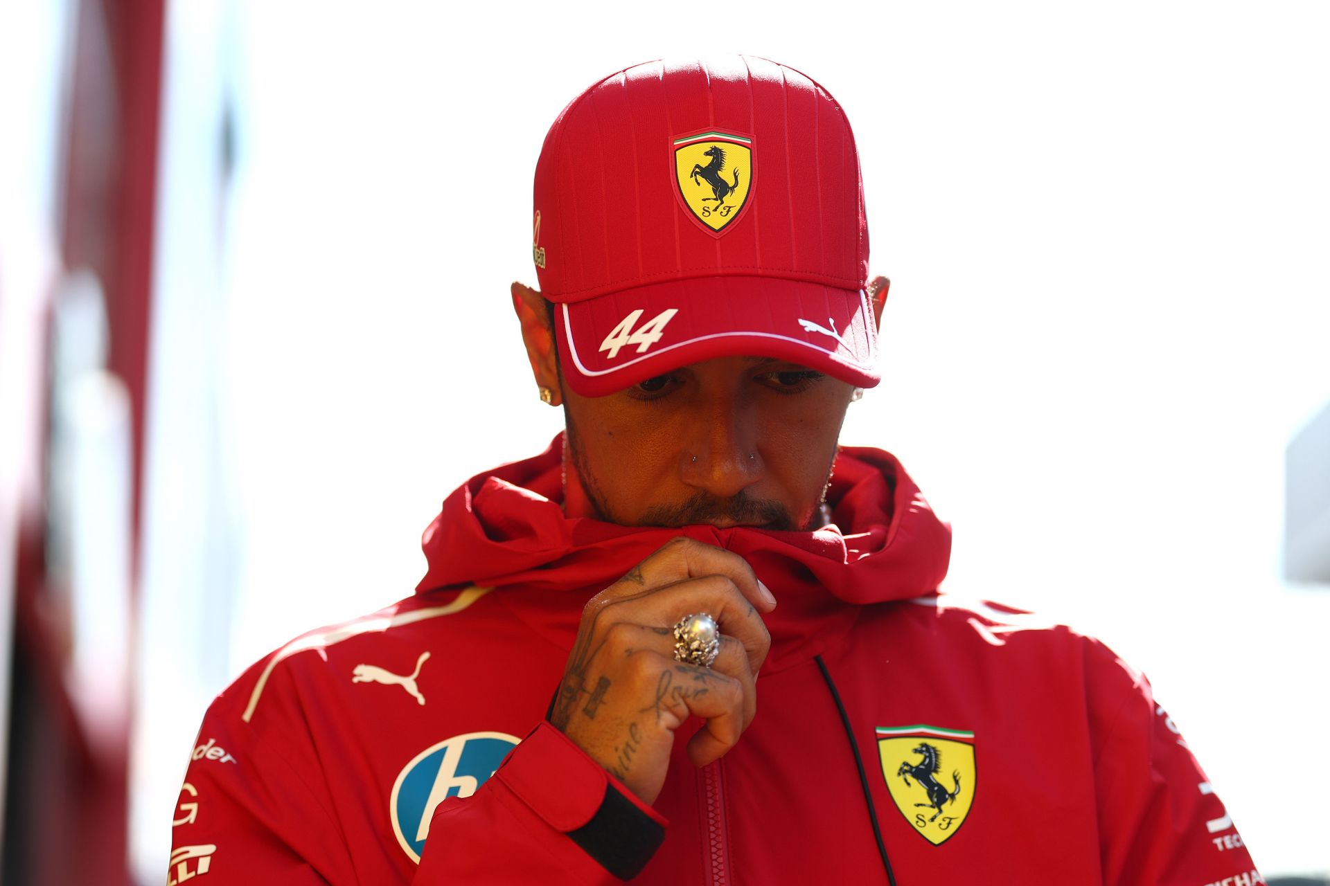 Lewis Hamilton apologizes to Ferrari as he crashes out of the F1 Dutch GP