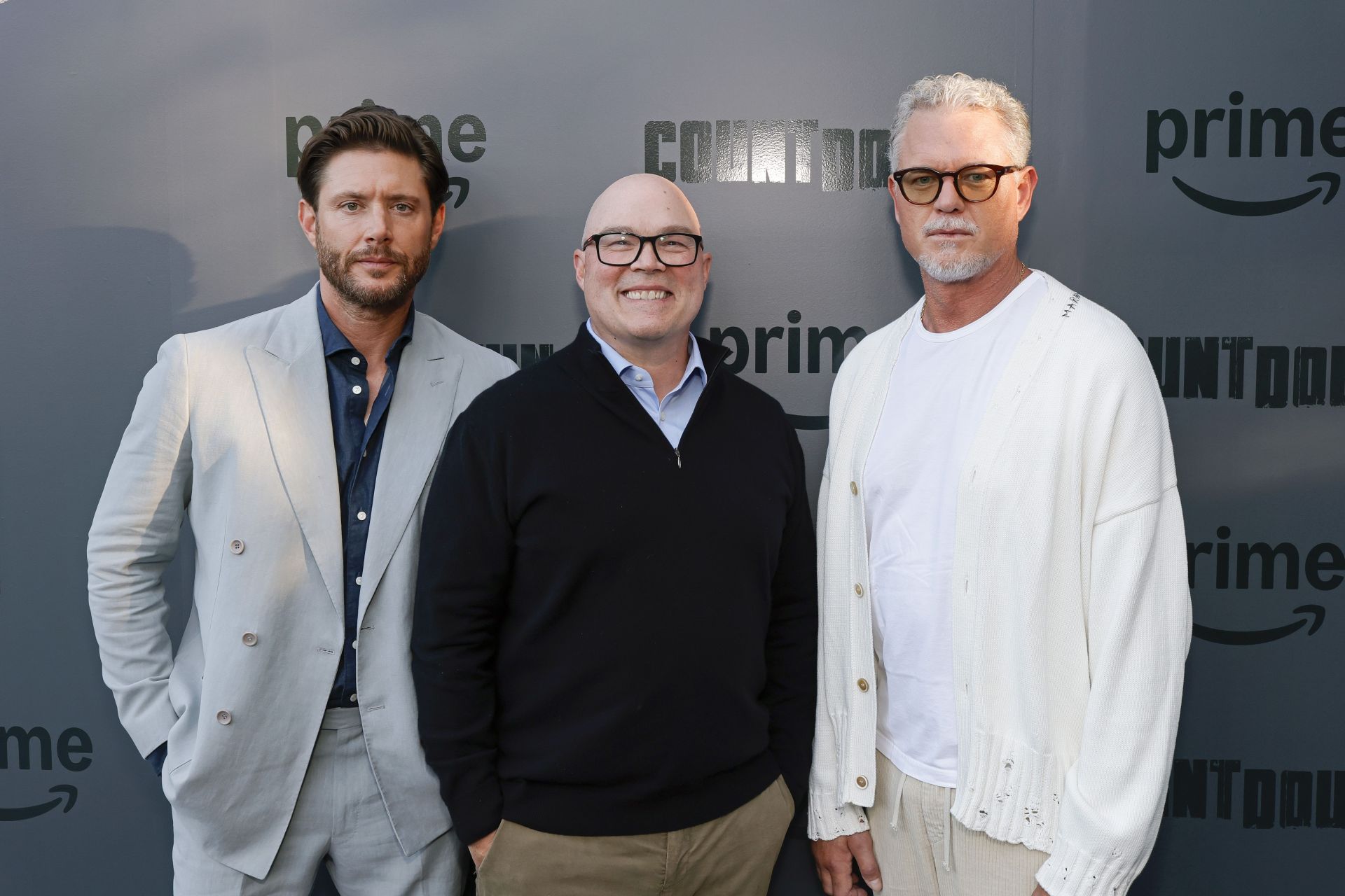 Jensen Ackles, Derek Haas and Eric Dane attend the "Countdown" Premiere and After-Party on June 18, 2025, in Los Angeles, California. (Photo by Frazer Harrison/Getty Images for Prime Video)