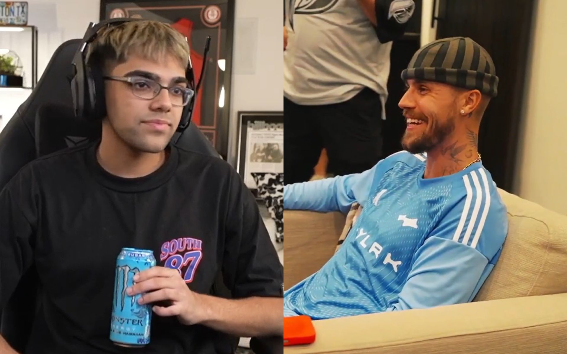 "This is insane": Fans shocked as N3on links up with Justin Bieber live on stream