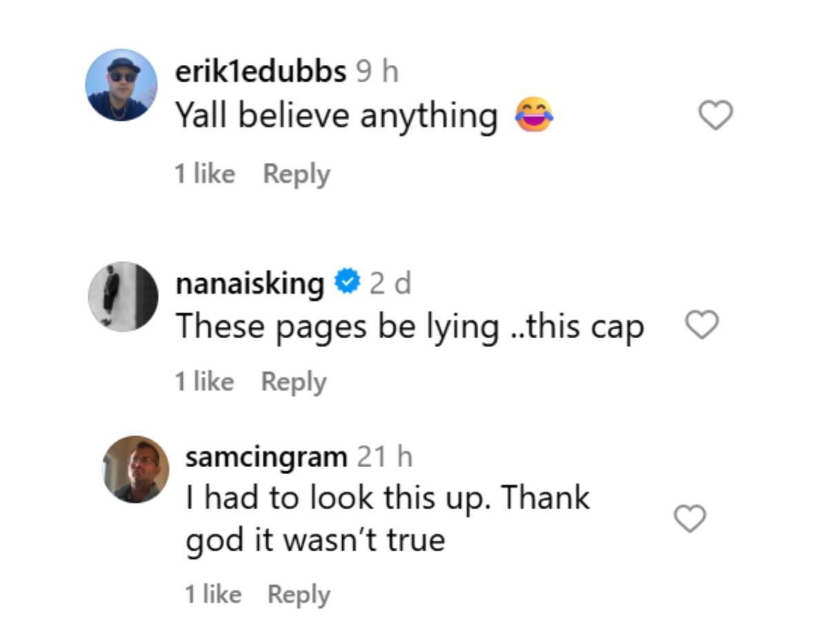 Netizens discuss the dating rumor. (Photo: Instagram/@smartest_mavs_fan)