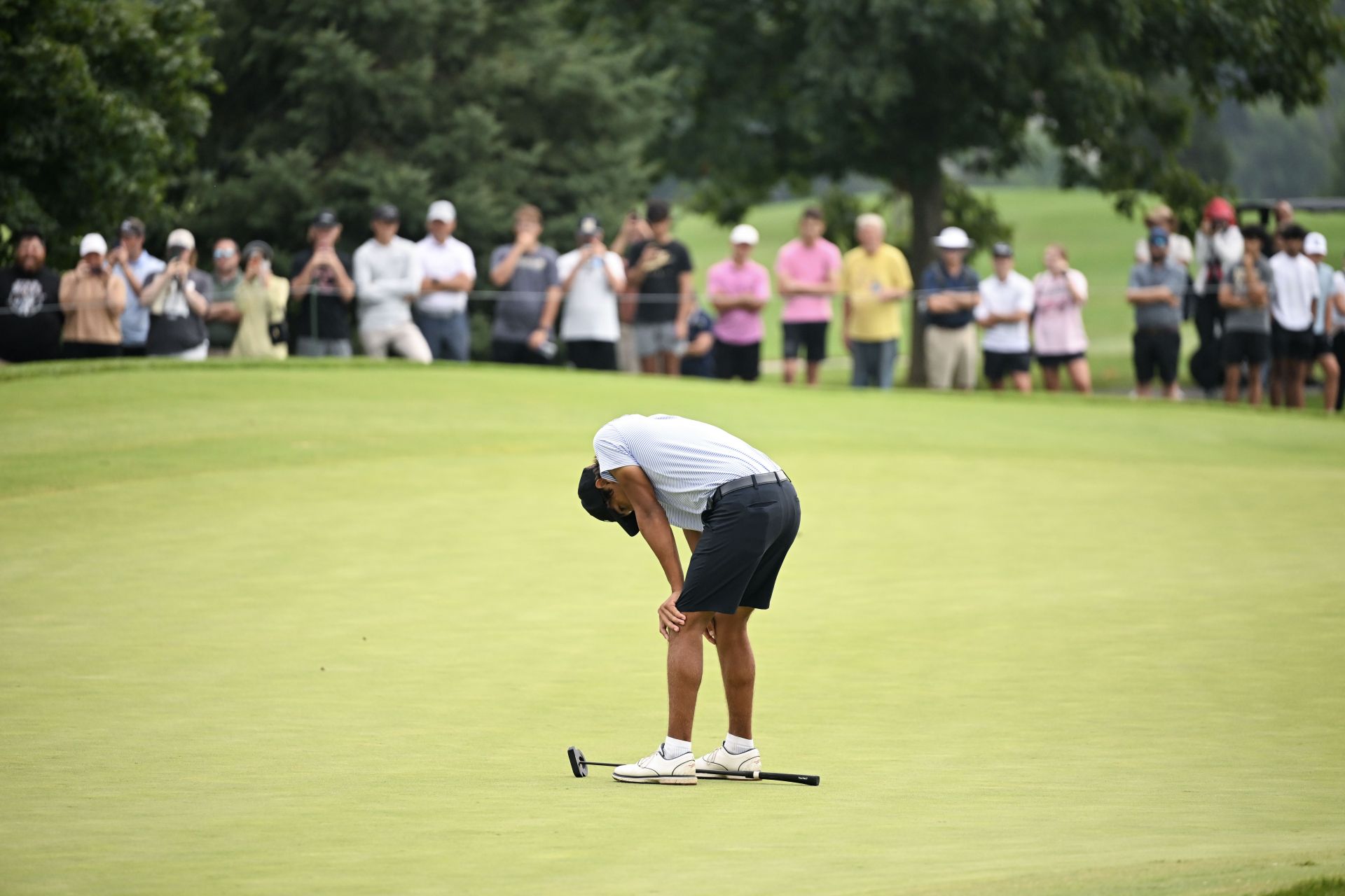 Charlie Woods’ rocky run continues at Junior Players Championship Round 2
