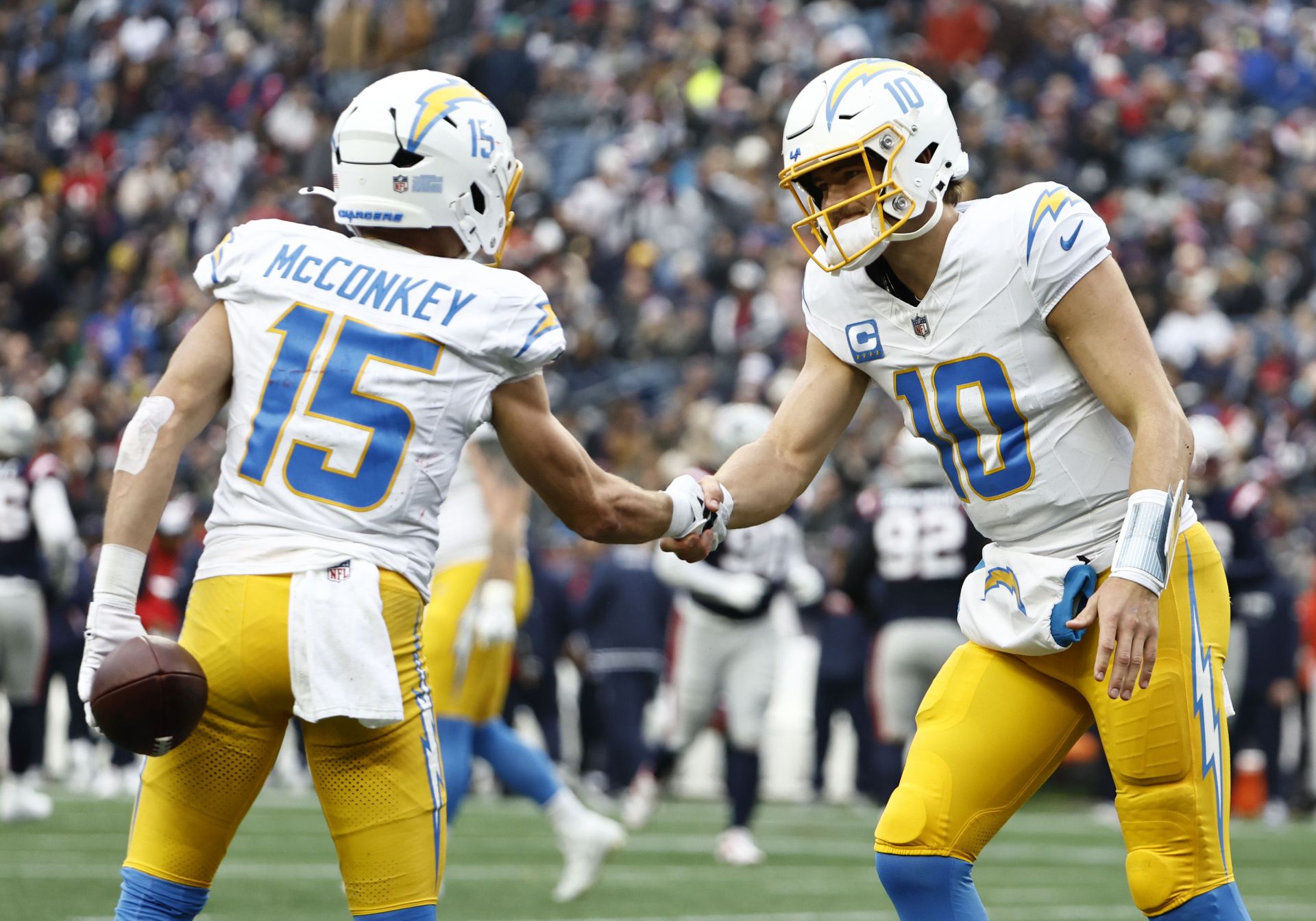 2025 Fantasy Football mock draft 12-team PPR: Justin Herbert, Ladd McConkey stack league-winner upside
