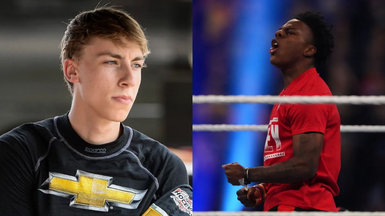 Carson Hocevar shows megastar influencer Speed around NASCAR alongside Daytona President Frank Kelleher thumbnail