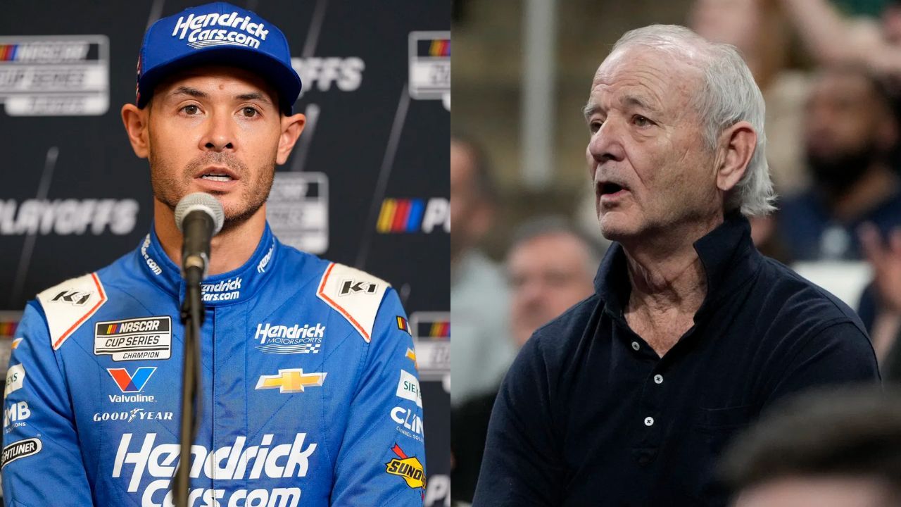 Hollywood royalty Bill Murray jokes alongside Kyle Larson ahead of NASCAR playoff race