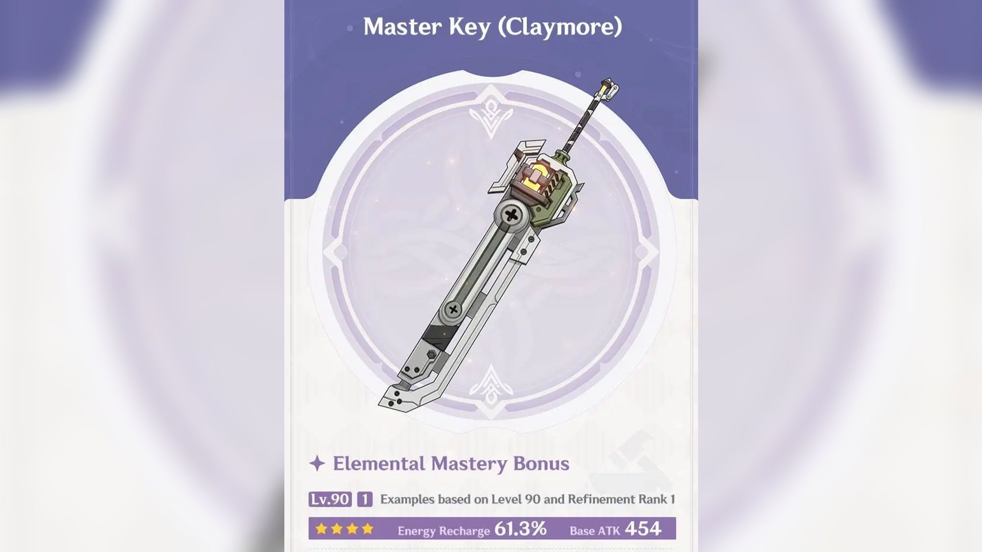 Genshin Impact Master Key weapon guide