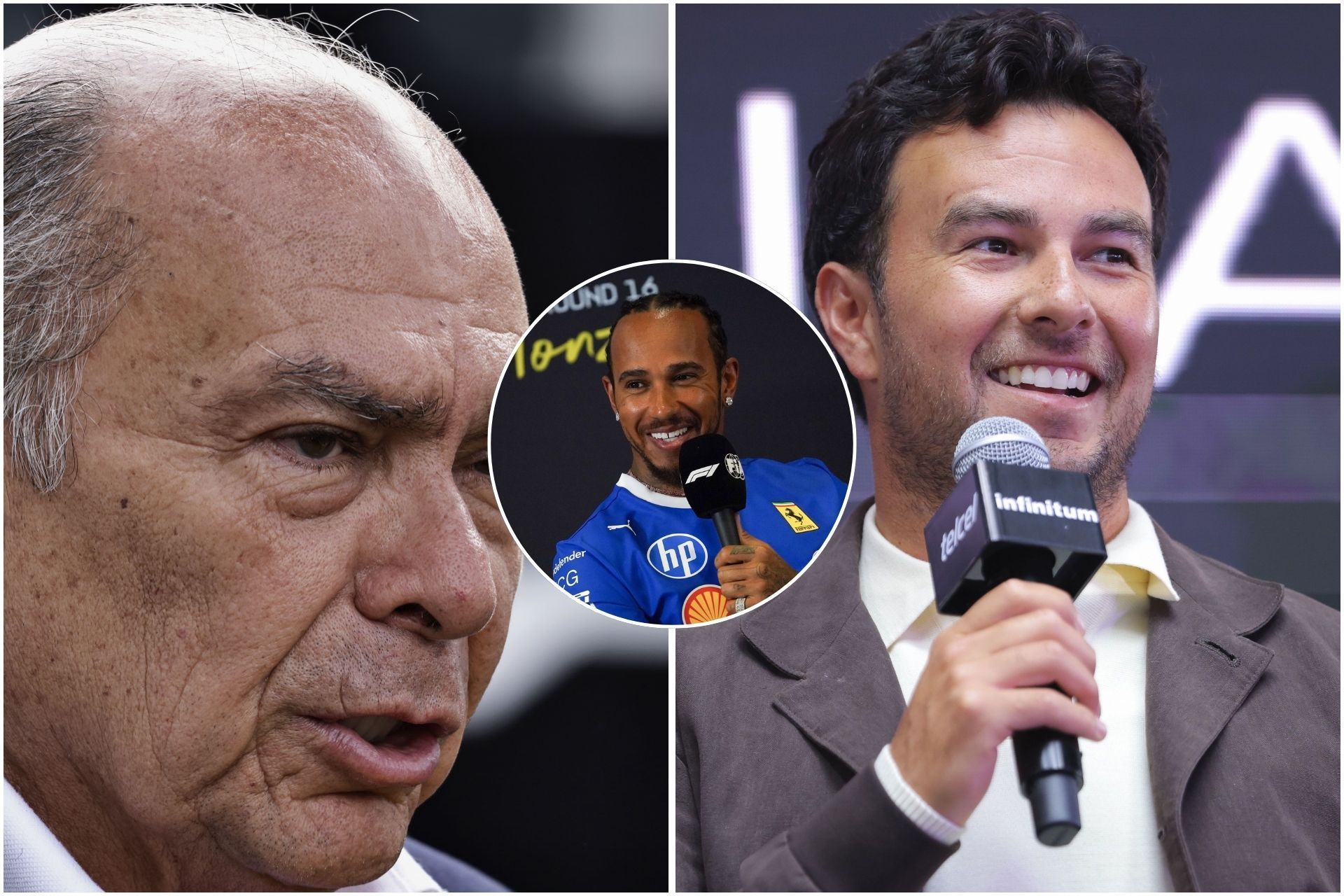 "How are people still not over 2021": Fans react as Sergio Perez's father calls Lewis Hamilton and 8-time F1 champion