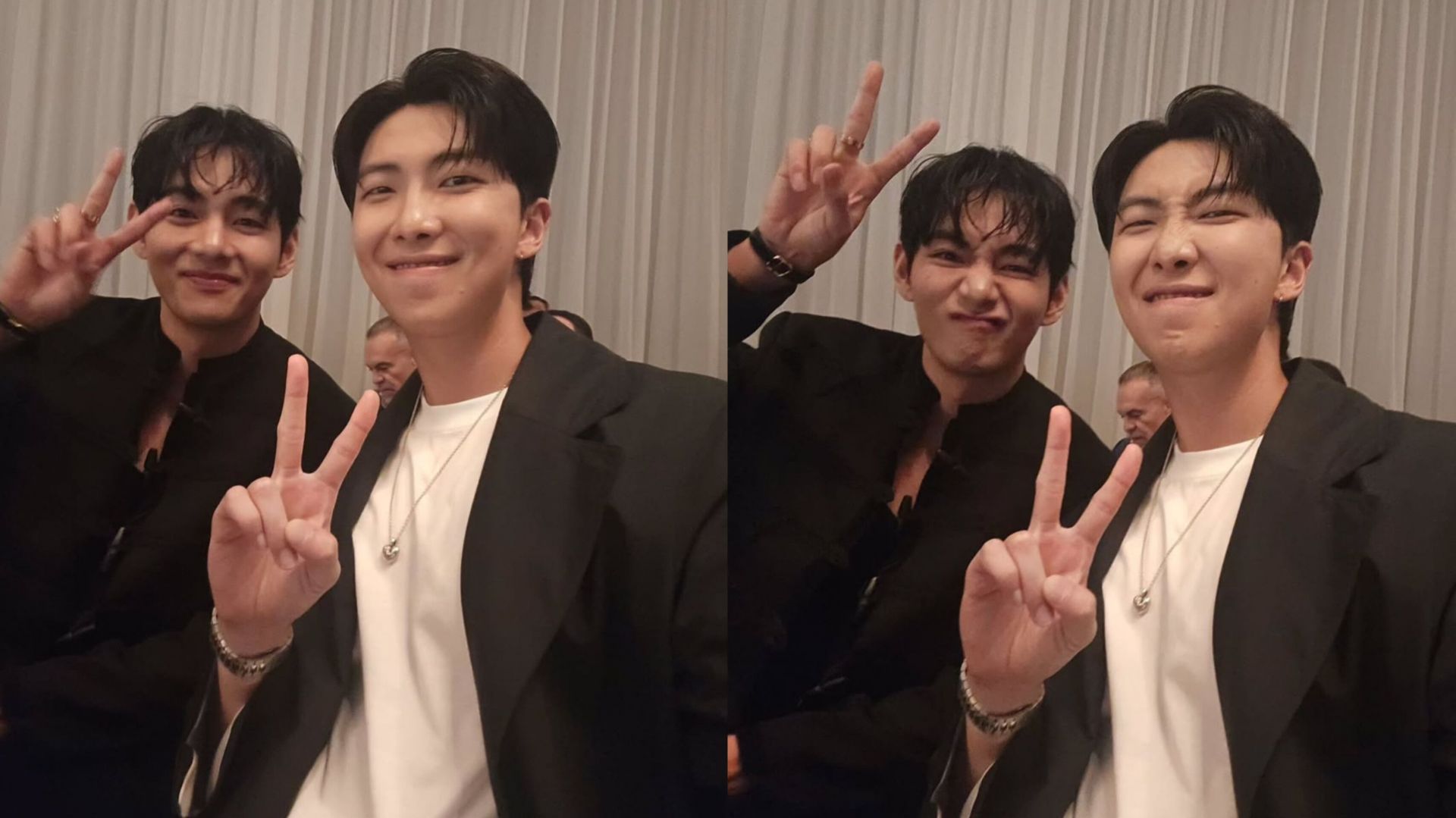 "MY TAEJOON- Fans react as BTS' Taehyung and RM share a selca moment from Paradise Art Night Frieze Seoul 2025 attendance