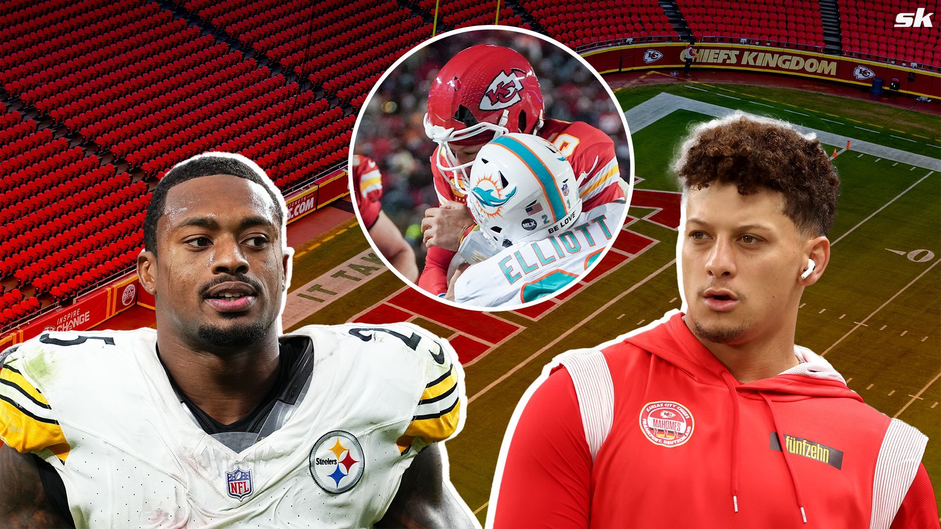 Steelers' DeShon Elliott urges Patrick Mahomes to hand over cracked helmet from 2024 hit