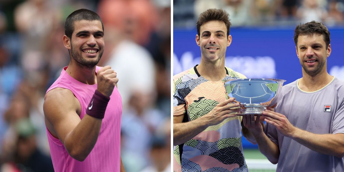 WATCH: Carlos Alcaraz jumps with joy after fellow Spaniard Marcel Granollers wins US Open men's doubles title with partner Horacio Zeballos