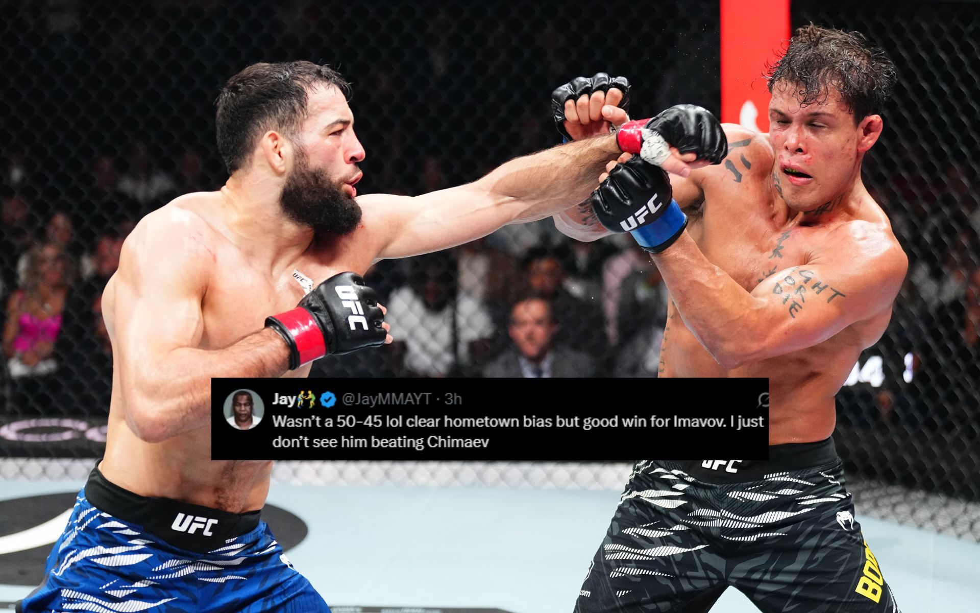 Khamzat Chimaev, Islam Makhachev and others react to Nassourdine Imavov's  win over Caio Borralho at UFC Paris: "Dominant performance"