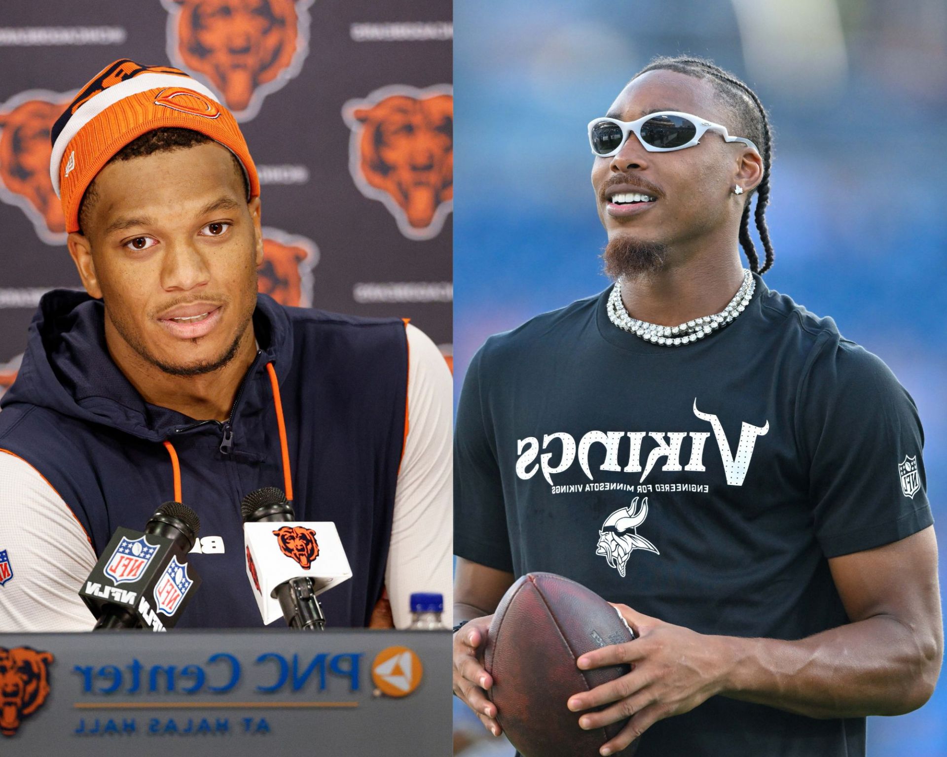 DJ Moore or Justin Jefferson Week 1 Start 'Em, Sit 'Em: Fantasy football projections for WRs ahead of MNF clash