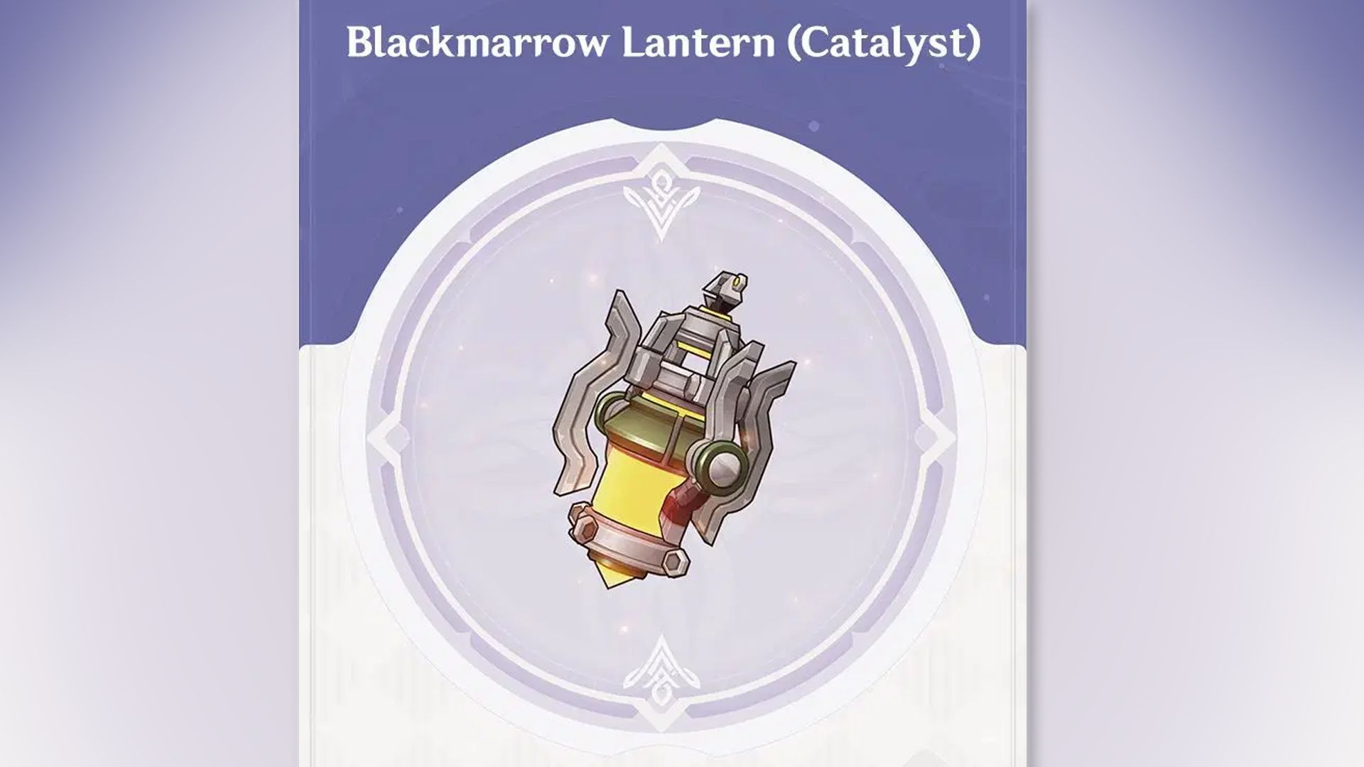 Genshin Impact Blackmarrow Lantern weapon guide