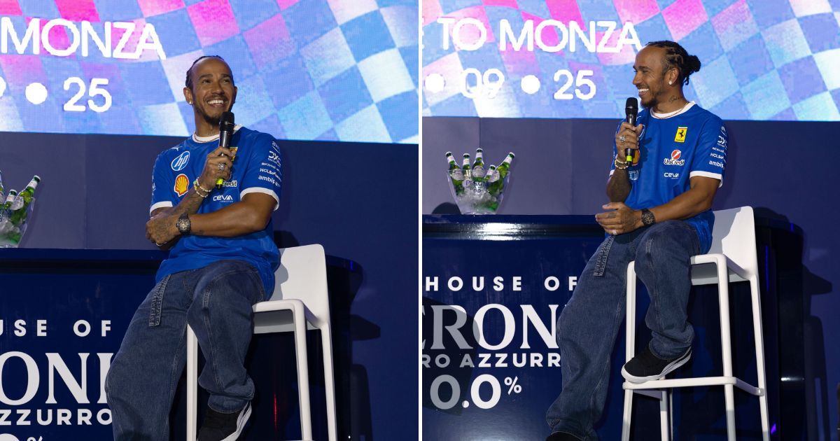 Lewis Hamilton shares a 2-word message for the Tifosi in Italian ahead of the Monza