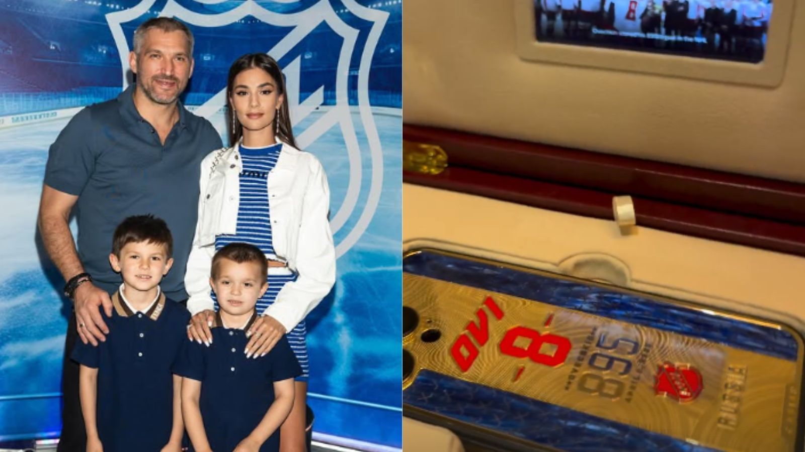 Alex Ovechkin's wife Nastasiya shares a sneak peek into custom 'Ovi 8' luxury Caviar iPhone