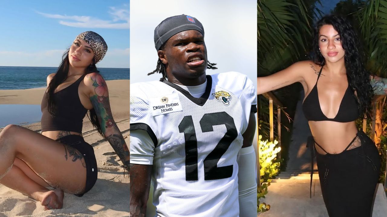 Travis Hunter’s wife Leanna Lenee goes "no revenge BC" in plunging halter-neck top and shorts before rolling up in limo for Jaguars vs. Panthers game