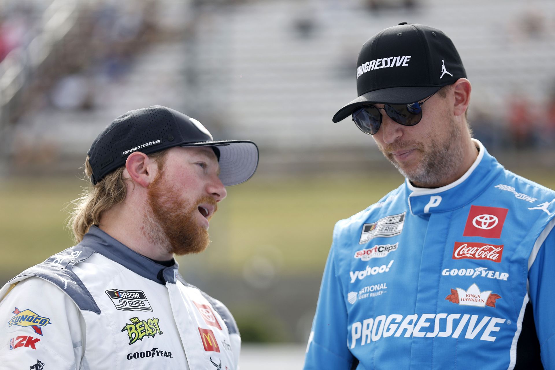 "I'm not sure": Denny Hamlin responds to questions surrounding Tyler Reddick’s future with 23XI Racing